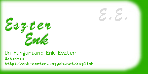 eszter enk business card